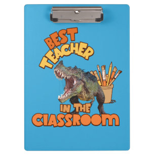 Porte-bloc Professeur d'Art de Dinosaures Drôle Créatif en Cl