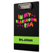 Porte-bloc Professeur de monogramme dans ma classe Porte - bl (Gauche)