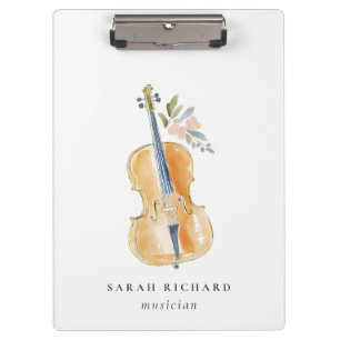 Porte-bloc Professeur de musique Élégant Musicien Aquarelle