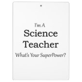 Porte-bloc Professeur de Sciences (Dos)