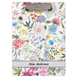 Porte-bloc Professeur floral moderne personnalisable