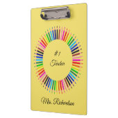 Porte-bloc Professeur Jaune Porte - bloc personnalisé (Gauche)