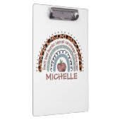 Porte-bloc Professeur personnalisé Cute Rainbow | Nom personn (Swatch)