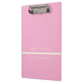 Porte-bloc Professeur Simple Professionnel Blush Pink (Gauche)
