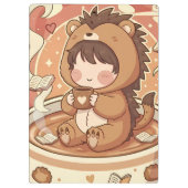 Porte-bloc Professional Hedgehog Chibi Office Clipboard (Dos)