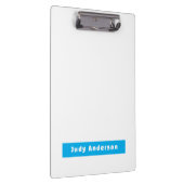 Porte-bloc Professional Plain Modern Elegant Name Blue White (Swatch)
