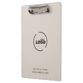 Porte-bloc Professionnel Moderne Logo d'entreprise Beige (Gauche)