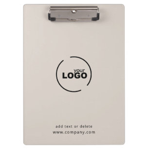 Porte-bloc Professionnel Moderne Logo d'entreprise Beige