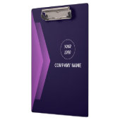 Porte-bloc Professionnel moderne violet blanc (Gauche)