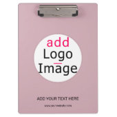 Porte-bloc Professionnel Personnalisable Rose Dusty Hue (Devant)