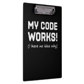 Porte-bloc Programmeur Mon code fonctionne (Swatch)