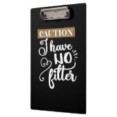Porte-bloc prudence Je n'ai pas de filtre (Gauche)