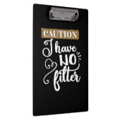 Porte-bloc prudence Je n'ai pas de filtre (Swatch)