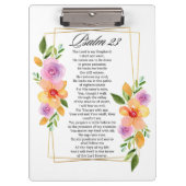 Porte-bloc Psalm 23 Floral Geometric Frame (Devant)