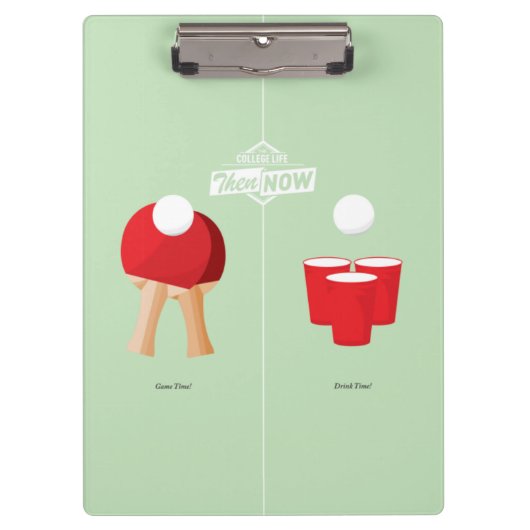 Porte-bloc Puis et maintenant : Ping-pong (Devant)
