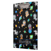 Porte-bloc Puppies In Space Watercolor Dog Astronauts (Gauche)