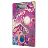 Porte-bloc Purple, bleu et rose numérique moderne Abstrait (Gauche)