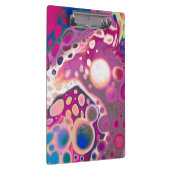 Porte-bloc Purple, bleu et rose numérique moderne Abstrait (Swatch)