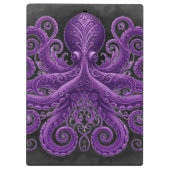 Porte-bloc Purple Octopus Victorian Steampunk Kraken  (Dos)