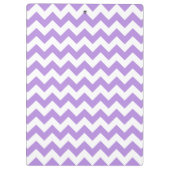 Porte-bloc Purple Zigzag, Purple Chevron, Votre Nom (Dos)