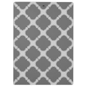 Porte-bloc Quatrefoil dans les tons gris (Dos)