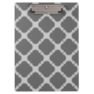 Porte-bloc Quatrefoil dans les tons gris