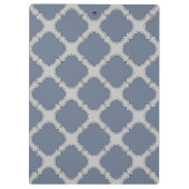 Porte-bloc Quatrefoil gris bleu (Dos)