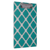Porte-bloc Quatrefoil turquoise et gris (Swatch)