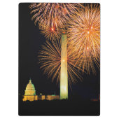 Porte-bloc Quatrième de juillet, affichage de feu d'artifice, (Dos)