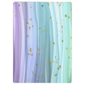 Porte-bloc Queue noire Unicorne violette rose (Dos)