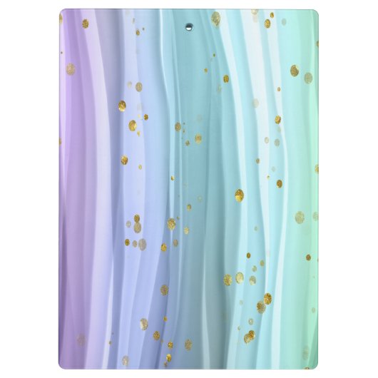 Porte-bloc Queue noire Unicorne violette rose (Dos)