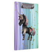 Porte-bloc Queue noire Unicorne violette rose (Swatch)