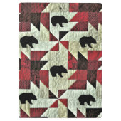 Porte-bloc Quilt d'ours noir (Dos)