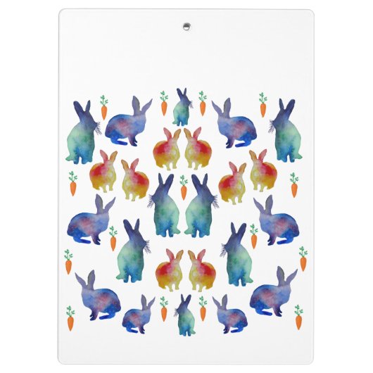 Porte-bloc Rabbits aquarelle (Dos)
