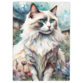 Porte-bloc Ragdoll Chat en anglais Garden (Dos)