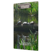 Porte-bloc Rangée de tortues Green Nature Photo (Gauche)