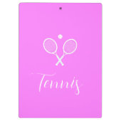 Porte-bloc Raquettes de tennis et boule rose profond (Dos)