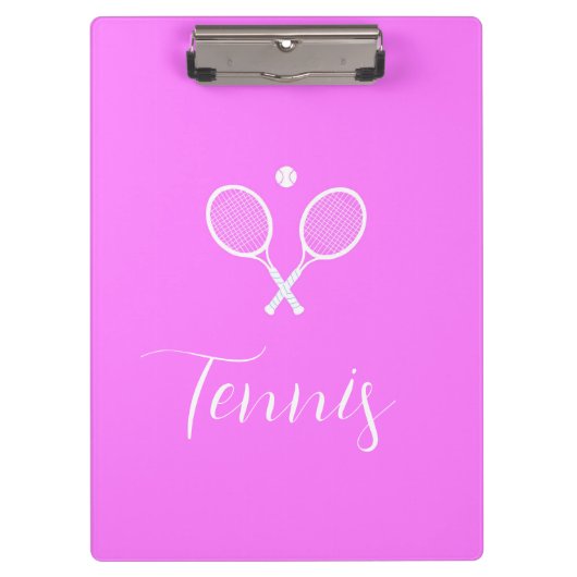 Porte-bloc Raquettes de tennis et boule rose profond (Devant)