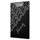 Porte-bloc Raquettes et balles de tennis noir   (Gauche)