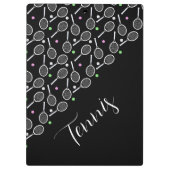 Porte-bloc Raquettes et balles de tennis noir   (Dos)