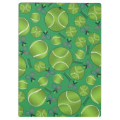 Porte-bloc Raquettes et filets verts de balles de tennis (Dos)