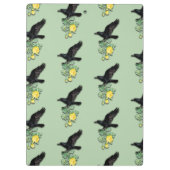 Porte-bloc Raven with Yellow Rose (Dos)