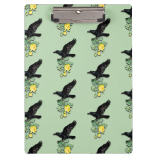 Porte-bloc Raven with Yellow Rose