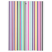 Porte-bloc rayé vertical multicolore (Dos)
