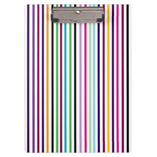 Porte-bloc rayé vertical multicolore (Devant)