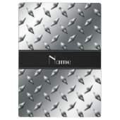 Porte-bloc Rayure noire en acier de plat nommé fait sur (Dos)