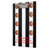 Porte-bloc Rayure noire et blanche de porte - bloc, (Gauche)