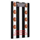 Porte-bloc Rayure noire et blanche de porte - bloc, (Swatch)