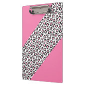 Porte-bloc Rayure rose Girly mignonne de guépard de léopard (Gauche)