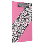 Porte-bloc Rayure rose Girly mignonne de guépard de léopard (Swatch)